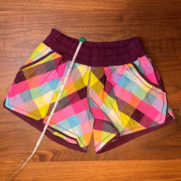Lululemon Shake & Break Short  Sea‎ Check Multi/Plum - Picture 8 of 9